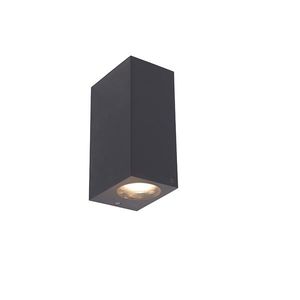 Moderná nástenná lampa sivá plastová 2-žiarovková - Baleno vyobraziť