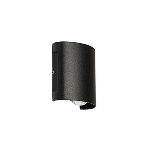 Vonkajšia nástenná lampa čierna vrátane LED 2-svetlo IP54 - Silly vyobraziť