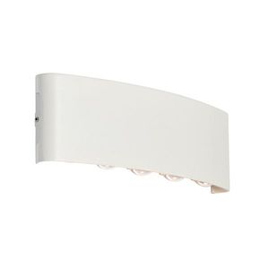 Vonkajšia nástenná lampa biela vrátane LED 10-svetlo IP54 - Silly vyobraziť