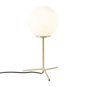 Stolná lampa v štýle Art Deco mosadz s opálovým sklom 45, 5 cm - Pallon vyobraziť