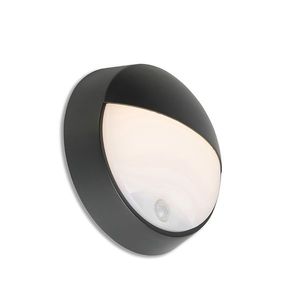 Vonkajšia nástenná lampa čierna vrátane LED s pohybovým senzorom IP54 - Hortus vyobraziť