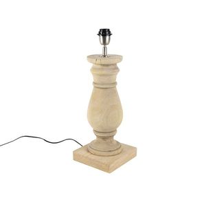 Rustikálna stolná lampa bez tienidla z prírodného dreva - Catnip vyobraziť