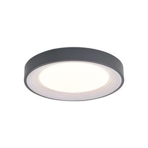 Moderné stropné svietidlo sivé s bielou farbou 38 cm vrátane LED stmievateľné RGB - Kanton vyobraziť