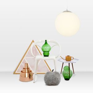 Moderné závesné svietidlo sklenené 40 cm - Ball vyobraziť