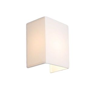 Rustikálna nástenná lampa biela - Vete vyobraziť