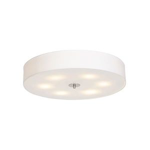 Rustikálne stropné svietidlo biele 70 cm - Drum vyobraziť