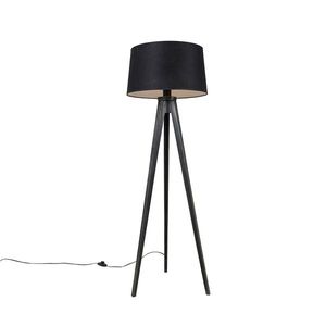 Trojnožka čierna s tienidlom z ľanu čierna 45 cm - Tripod Classic vyobraziť