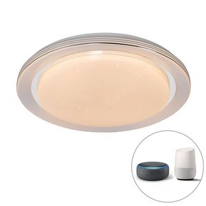 Inteligentné stropné svietidlo biele 48 cm vrátane LED a RGB stmievača - Jochem vyobraziť