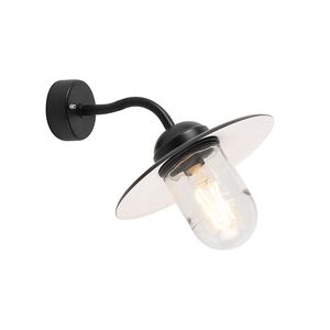 Vonkajšia nástenná lampa čierna IP44 - Mníchov vyobraziť