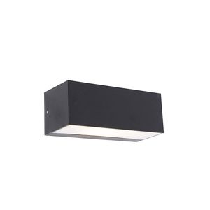 Moderná nástenná lampa čierna IP65 - Houks vyobraziť