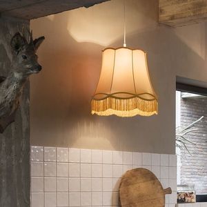 Retro závesné svietidlo zlaté 45 cm - Granny vyobraziť