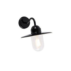 Moderná vonkajšia nástenná lampa čierna IP44 - Kansas vyobraziť