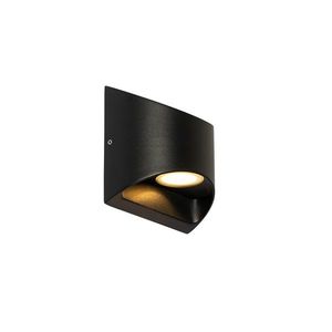 Moderná vonkajšia nástenná lampa čierna vrátane LED 2-svetlo IP54 - Mal vyobraziť