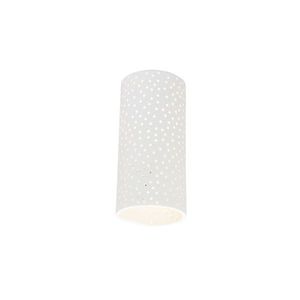 Vinylová nástenná lampa biela omietka valcový tvar - Mahou vyobraziť