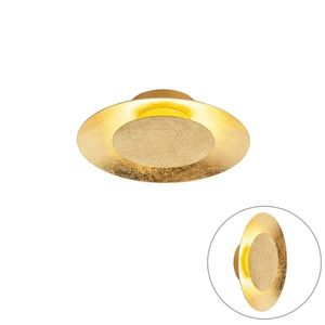Stropné svietidlo v štýle Art Deco zlaté/mosadzné vrátane LED - Sun vyobraziť