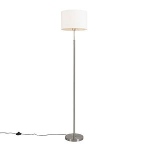 Moderná stojaca lampa biela okrúhla - VT 1 vyobraziť