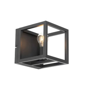 Priemyselná nástenná lampa čierna - Cage vyobraziť