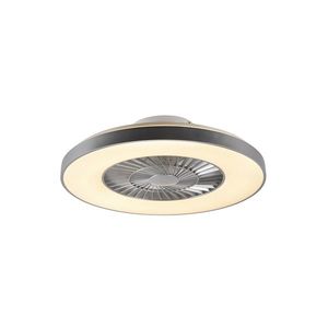 Stropný ventilátor strieborný s hviezdnym efektom 60 cm vrátane LED stmievateľný s diaľkovým ovládaním - Climo vyobraziť