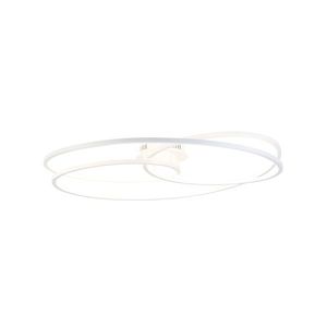 Stropné svietidlo biele 78 cm vrátane LED 3-stupňového stmievača - Rowin vyobraziť