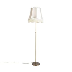Stojaca lampa bronzová s tienidlom Granny krémová 45 cm nastaviteľná - Parte vyobraziť