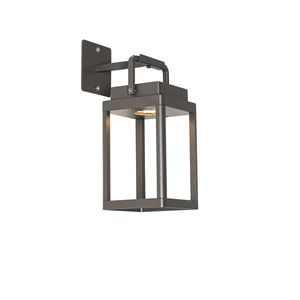 Vonkajšia nástenná lampa tmavosivá vrátane LED nabíjateľná - Yara vyobraziť