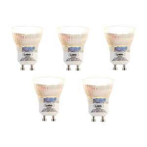 Sada 5 LED žiaroviek GU10 35 mm 3, 5 W 180 lm 2700 K vyobraziť
