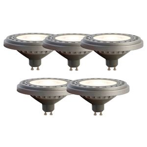 Sada 5 LED žiaroviek GU10 AR111 8W 750 lm 3000K vyobraziť