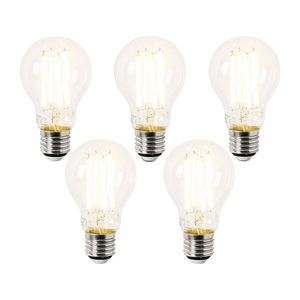 Sada 5 LED žiaroviek E27 A60 číre 3, 8 W 806 lm 2700 K vyobraziť