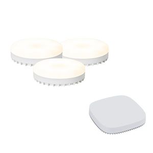 Sada 3 inteligentných stmievateľných LED žiaroviek GX53 9W 806LM 2700K-6500K vrátane Zigbee Smart Hub vyobraziť