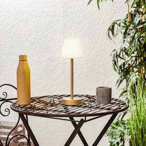 Stolná lampa mosadz vrátane LED nabíjateľná s dotykovým stmievačom - Renata vyobraziť