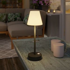Stolná lampa tmavosivá vrátane LED nabíjateľná s dotykovým stmievačom - Renata vyobraziť