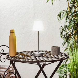 Stolná lampa sivá vrátane LED nabíjateľná s dotykovým stmievačom - Renata vyobraziť