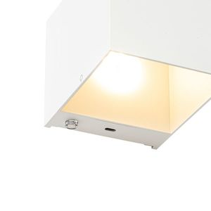 Nástenná lampa biela vrátane LED a dotykového stmievača nabíjateľná - Joris vyobraziť
