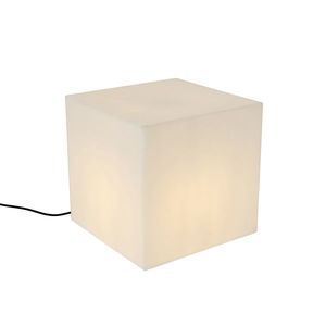 Moderné vonkajšie svietidlo biele 38 cm štvorcové IP44 - Nura vyobraziť
