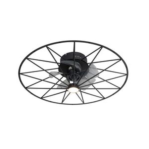 Stropný ventilátor čierny 62 cm vrátane LED stmievateľný s diaľkovým ovládaním - Yaran vyobraziť