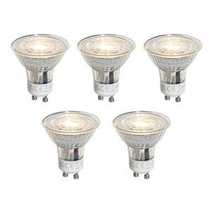 Sada 5 stmievateľných LED žiaroviek GU10 50 mm číra 4, 9 W 500 lm 2700 K vyobraziť