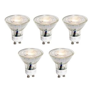 Sada 5 LED žiaroviek GU10 50 mm číra 3W 230 lm 2700K vyobraziť