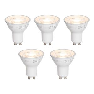 Sada 5 LED žiaroviek GU10 50 mm číra 7, 5 W 800 lm 3000 K vyobraziť