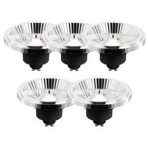 Sada 5 GU10 3-stupňových stmievateľných LED žiaroviek AR111 10W 800 lm 2700 - 3700K vyobraziť