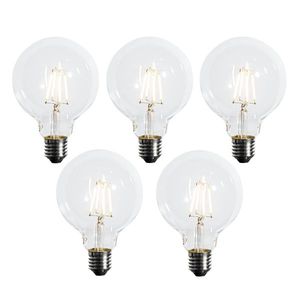 Sada 5 stmievateľných LED žiaroviek E27 s 3 stupňami G95 4W 450 lm 2700K vyobraziť