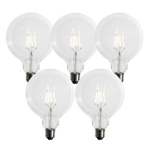 Sada 5 ks E27 3-stupňová stmievateľná LED žiarovka so špirálovým vláknom G125 4W 450lm 3000K vyobraziť
