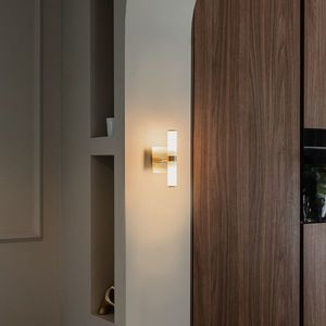 Inteligentné nástenné svietidlo do kúpeľne zlaté IP44 2-svetlá vrátane 2 Wifi G9 - Bath vyobraziť