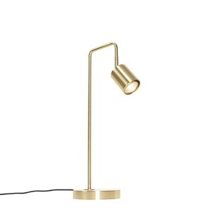 Moderná stolová lampa mosadz nastaviteľná - Java vyobraziť