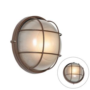 Priemyselná vonkajšia nástenná lampa hrdzavohnedá IP44 - Hanneke vyobraziť