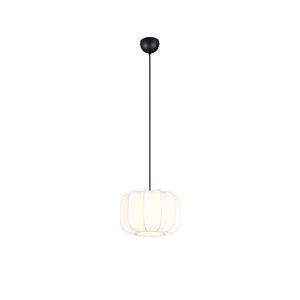 Japandi závesná lampa čierna s bielou 25 cm - Madleine vyobraziť