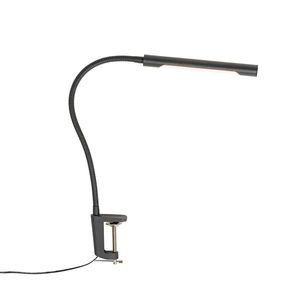 Svorová stolová lampa čierna vrátane LED s dotykovým stmievačom - Lionard vyobraziť