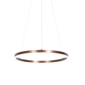Závesné svietidlo tmavá bronz 60 cm vrátane LED 3-stupňové stmievateľné - Anello vyobraziť