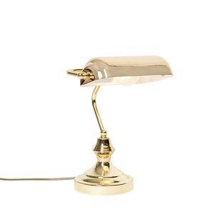 Klasická stolná lampa/notárska lampa mosadz - Banker vyobraziť