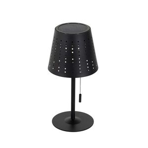 Vonkajšia stolná lampa čierna vrátane LED 3-stupňový stmievač nabíjateľná a solárna - Ferre vyobraziť