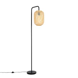 Inteligentná stojaca lampa bambusová vrátane WiFi ST64 - Yvonne vyobraziť